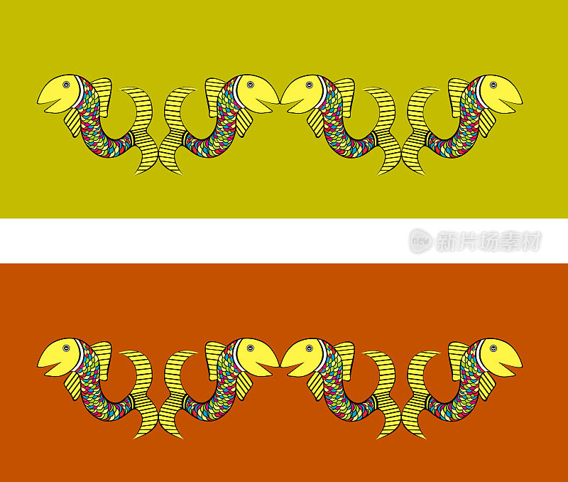 Group of Decorative   Fishes